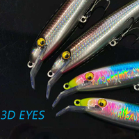 Leurre magnétique multicolore Alpha avec yeux 3D et finition réfléchissante UV