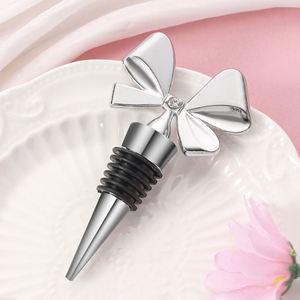 <b>Wine</b> Accessories Party Metal Bowknot Shape Decoration <b>Wine</b> Bottle Stopper Zinc Alloy Durable Champagne Bottle Stopper - Product Image 2