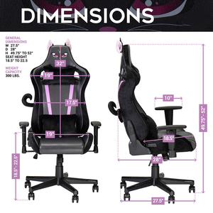 <span class=keywords><strong>Sillas</strong></span> de oficina de lujo púrpura <span class=keywords><strong>diablo</strong></span> negro gato Silla de juego respaldo alto ergonómico ordenador Silla de carreras con cola negra - Product Image 5