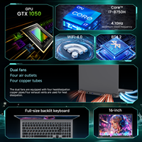 Laptop da Gaming con Intel Core I7-8750H 6-Core 2.2GHz, GTX 1050 3GB GDDR5, SSD, Display 1920x1200 16:10 60Hz, Windows 11, Tastiera Inglese