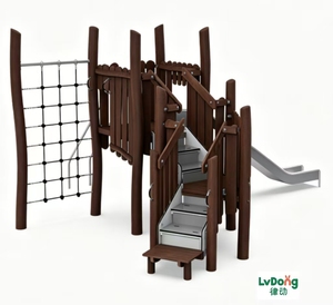 Série de jeux en bois d'extérieur, installations en bois pour espaces de loisirs publics, bois écologique de haute qualité à faible coût d'investissement - Product Image 2