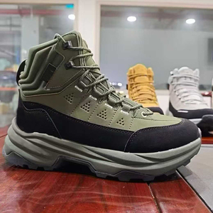 TSB85 Men High Top <b>Hiking</b> <b>Boots</b> Tan Brown Leather All Seasons Outdoor Waterproof Walking Shoes - Product Image 4