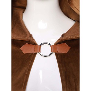 Mantello con Cappuccio in Velluto <span class=keywords><strong>da</strong></span> <span class=keywords><strong>Uomo</strong></span> Stile Rinascimentale Medievale per Halloween CRHO-009 - Product Image 5
