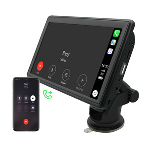 Giá Xuất Xưởng 7 Inch Carplay Android Tự Động Cảm Biến Wifi G-Sensor GPS Xe Hơi DVR Máy Ghi Hình Trình Điều Khiển Camera Trước Và Sau Hộp Màu Đen Cho Xe Hơi - Product Image 1