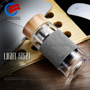 Tazza <span class=keywords><strong>da</strong></span> viaggio in vetro portatile <span class=keywords><strong>con</strong></span> <span class=keywords><strong>infusore</strong></span> per tè in caraffa di vendita calda personalizzata all'ingrosso <span class=keywords><strong>con</strong></span> custodia protettiva in Silicone - Product Image 6