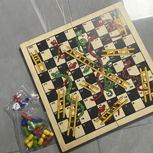 Tùy Chỉnh Sticker Craft 29X29Cm Rắn Bằng Gỗ Thang Bàn Cờ Hội Đồng Quản Trị Trò Chơi Thiết Lập Trẻ Em Người Lớn-Bay <span class=keywords><strong>Ludo</strong></span> Bay Cờ Vua - Product Image 5