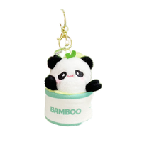 Populaire vente chaude cadeaux personnaliser peluche douce en peluche bouteille ours porte-clés sac à dos pendentif voiture porte-clés pour fille enfants