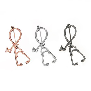 Tendência de Moda: Broches de Estetoscópio para Médicos e Enfermeiros, Joias Médicas Esmaltadas, em Vários Estilos, para Casacos de Jeans e Chapéus - Product Image 2