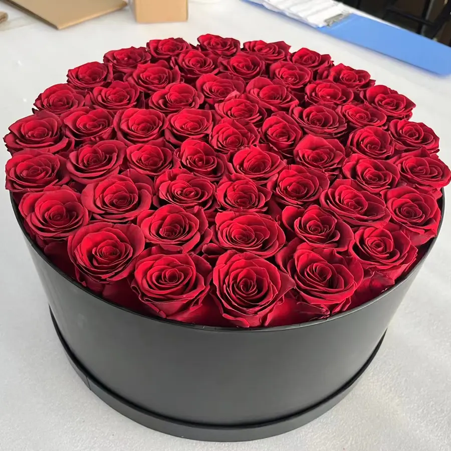 52pcs preserved rose gift box