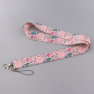 Wholesale pink Nurse <b>Lanyard</b> with Clip Card Holder for ID Keys - Product Image 2