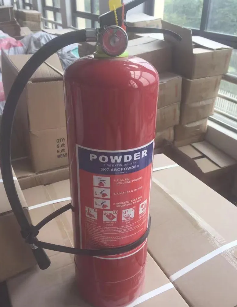 Steel Abc Dry Powder Red Safety Protection 5kg Fire Extinguisher