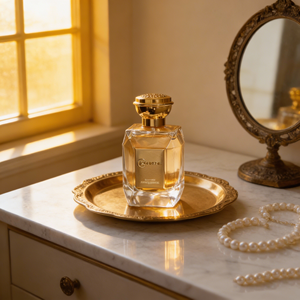 Nuevo Atomizador de Perfume Irregular con Bomba, Botella de Vidrio Transparente de 100 ml con Tapa Dorada y Caja Personalizada - Product Image 5