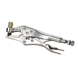 Air Conditioner Refrigerant Charging Pliers 1 In Serrated Jaw Alloy Steel For Copper Pipe Welding - Product Image 3