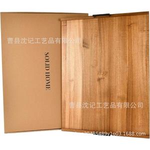 Tabla de cortar de madera con asas para usar en la estufa de la cocina, diseño de color sólido - Product Image 5