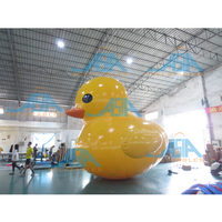 Canard gonflable géant Modèle de canard en caoutchouc gonflable flottant personnalisé pour publicité extérieure