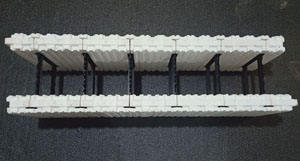 EPS terisolasi ICFs susun BuildBlocks ICF membentuk konstruksi dinding - Product Image 4