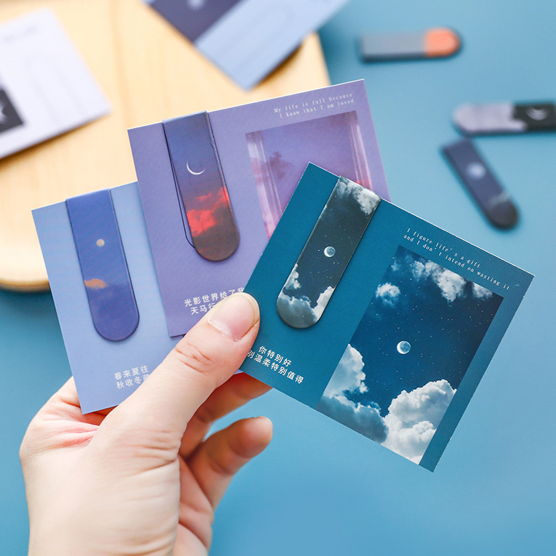 Самая продаваемая Акция Magtoon, дешевое звездное небо, магнитная закладка для чтения, магнит, Высококачественные канцелярские товары