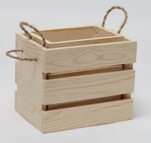 Caja de madera Natural para frutas, cajas de madera para verduras, caja de madera de Shuanglong Crafts