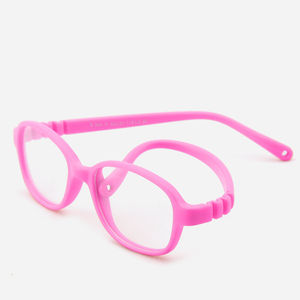 Anit Marco de gafas de goma para niños con luz azul para prescripción Premium pequeño TPEE silicona ovalada flexible con correa niñas niños - Product Image 5
