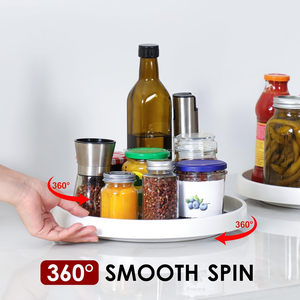 Estante de especias giratorio de meseta giratoria para despensa, tocadiscos antideslizantes <span class=keywords><strong>Lazy</strong></span> <span class=keywords><strong>Susan</strong></span> para cocina, baño, refrigerador debajo del fregadero - Product Image 3