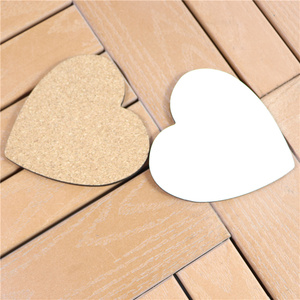 MDFSUB 4mm עובי, פלטת עץ ידידותית לסביבה להדפסת סובלימציה, 100x100mm, צורה לא סדירה, גב שעם, במלאי - Product Image 2