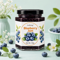 Lotlong Produsen Profesional Sirup Glukosa Buah Blueberry Konsentrat Kelas Komersial 150g untuk Teh Susu Buah