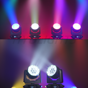 Faro Mobile LED 19x15W RGBW con Effetto Beam Wash/Zoom e Halo, Controllato da DMX512, Struttura in Alluminio per Applicazioni DJ e KTV - Product Image 3