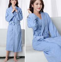 Peignoir en coton 100% en gros, peignoir en éponge de luxe personnalisé, absorbant, pour cadeau et maison