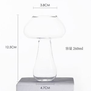 260ml Creative Champagne <b>Glass</b> Wine Personality Bar Clear <b>Mushroom</b> Cocktail <b>Glasses</b> - Product Image 2