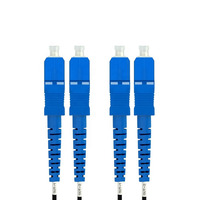 Cordons de raccordement en fibre optique SC vers SC APC/UPC duplex monomode OS2 LSZH, cordon de raccordement en fibre optique 3 mm duplex-9/125um