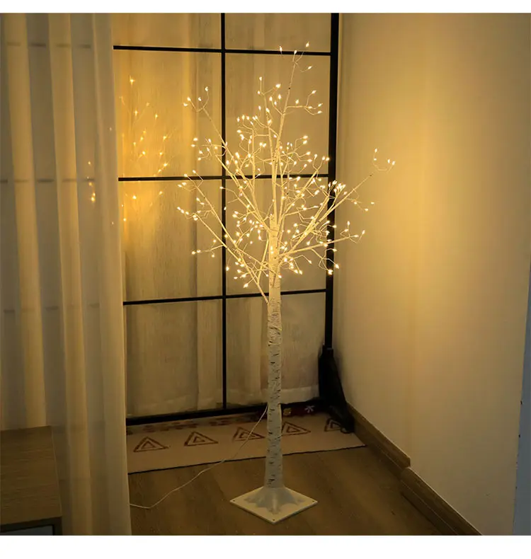 190CM Gold Color Outdoor Tree Lights Led Lighted Artificial Giant Christmas Luminous Lights Tree