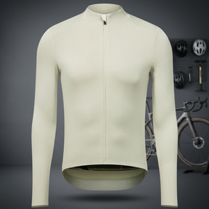 Maillot de cyclisme à manches courtes vert clair, fermeture éclair intégrale, texture en maille respirante, léger, séchage rapide, logo avant, homme femme - Product Image 3