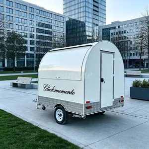 Chariot de restauration mobile électrique pour hot-dogs et café, camion de restauration extérieur, remorque alimentaire mobile, norme allemande - Product Image 1