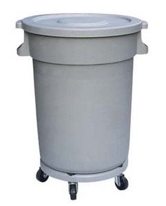 Hotel Kitchen 80L Garbage bin with wheels , Garbage Trash bin for kitchen use