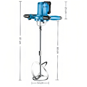 21V công suất cao Máy trộn điện công nghiệp cấp cầm tay Pin Lithium đa chức năng Putty bột trộn bê tông công cụ điện - Product Image 3
