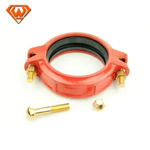 Grooved Coupling Grooved Pipe Fitting Rigid Flexible Coupling With Red Color