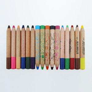 Crayon de couleur Jumbo Woody 3 en 1, Crayon aquarelle Non toxique de haute qualité 12 pièces coloré 12/24/36 couleurs bois de tilleul 120.0mm - Product Image 1