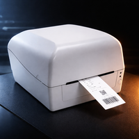 Imprimante d'étiquettes industrielle automatique à transfert thermique 203/300 DPI 108 mm pour codes-barres et codes QR, idéale pour les étiquettes de vêtements, de lavage et de bijoux