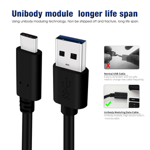 USB 3.2 Type-C Cáp dữ liệu cho Android 10gbps nhanh chóng sạc 60W xe sạc với điện thoại di động máy tính chuyển cáp tốc độ cao - Product Image 2