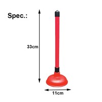 Déboucheur de toilettes mini format 11 cm avec ventouse en caoutchouc de qualité, style flexible pour salle de bain, directement de l'usine