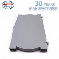 ANSHI FTTH Caja Terminal de Panel Óptico con Bandeja de Empalme de 12 Núcleos, Material ABS/PC/ABS, Equipo de Fibra Óptica ISO9001