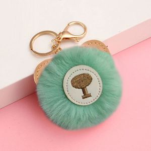 Soft Fluffy <b>Pom</b> <b>Pom</b> Keychain Cute Bear Stuffed Plush Keychain Handbag Charm Pendant Decoration <b>Keyring</b> Gifts - Product Image 5
