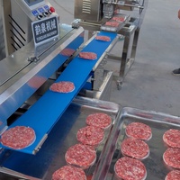 Nouvelle machine d'agencement et de chargement de plateaux pour les galettes de hamburgers et les aliments surgelés, pour les boulangeries et les hôtels, capacité de 5 à 160 pièces/minute