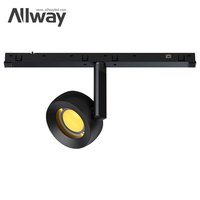 Dali Zigbee Système d'éclairage sur rail en aluminium à intensité variable Allway 2 lignes 4 lignes DALI Driver Système d'éclairage sur rail à LED magnétique