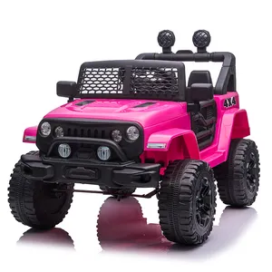 Trẻ em Đồ chơi điện Xe bốn bánh có thể đi xe off-road điều khiển từ xa lớn màu hồng cô gái trẻ sơ sinh trẻ em đi xe điện trên xe