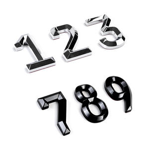 Lettres 3D en plastique ABS chromé de haute qualité, fabriquées en Indonésie, pour plaques <span class=keywords><strong>d</strong></span>'<span class=keywords><strong>immatriculation</strong></span> de voiture, autocollants pour emblèmes de <span class=keywords><strong>plaque</strong></span> <span class=keywords><strong>d</strong></span>'<span class=keywords><strong>immatriculation</strong></span> - Product Image 3