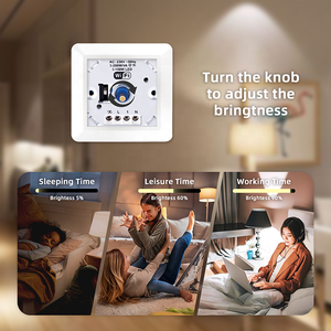 Bilihondim EU WiFi Dimmer Rotativo da Parete 200W, Controllo Remoto Wireless tramite App Tuya Smart Life, 1A <span class=keywords><strong>1</strong></span> Canale, Nessun Cavo Neutro Richiesto - Product Image 3