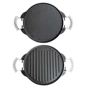 Vòng Tùy Chỉnh Gang Cắm Trại Nướng Pan BBQ Tấm/Nướng Thịt Nướng - Product Image 3