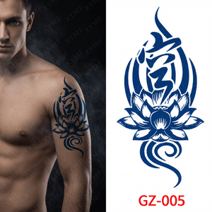 100% Herb-Based Plant Safe Last 2 Weeks Blue Genipa Hand Arm Shoulder Leg Juice Ink Semi Permanent <strong>Jagua</strong> <strong>Henna</strong> Tattoo - Product Image 1