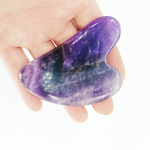 Natural Amethyst Gua Sha Board Body CareScraping Massage Tool Jade Gua Sha <strong>Stone</strong>